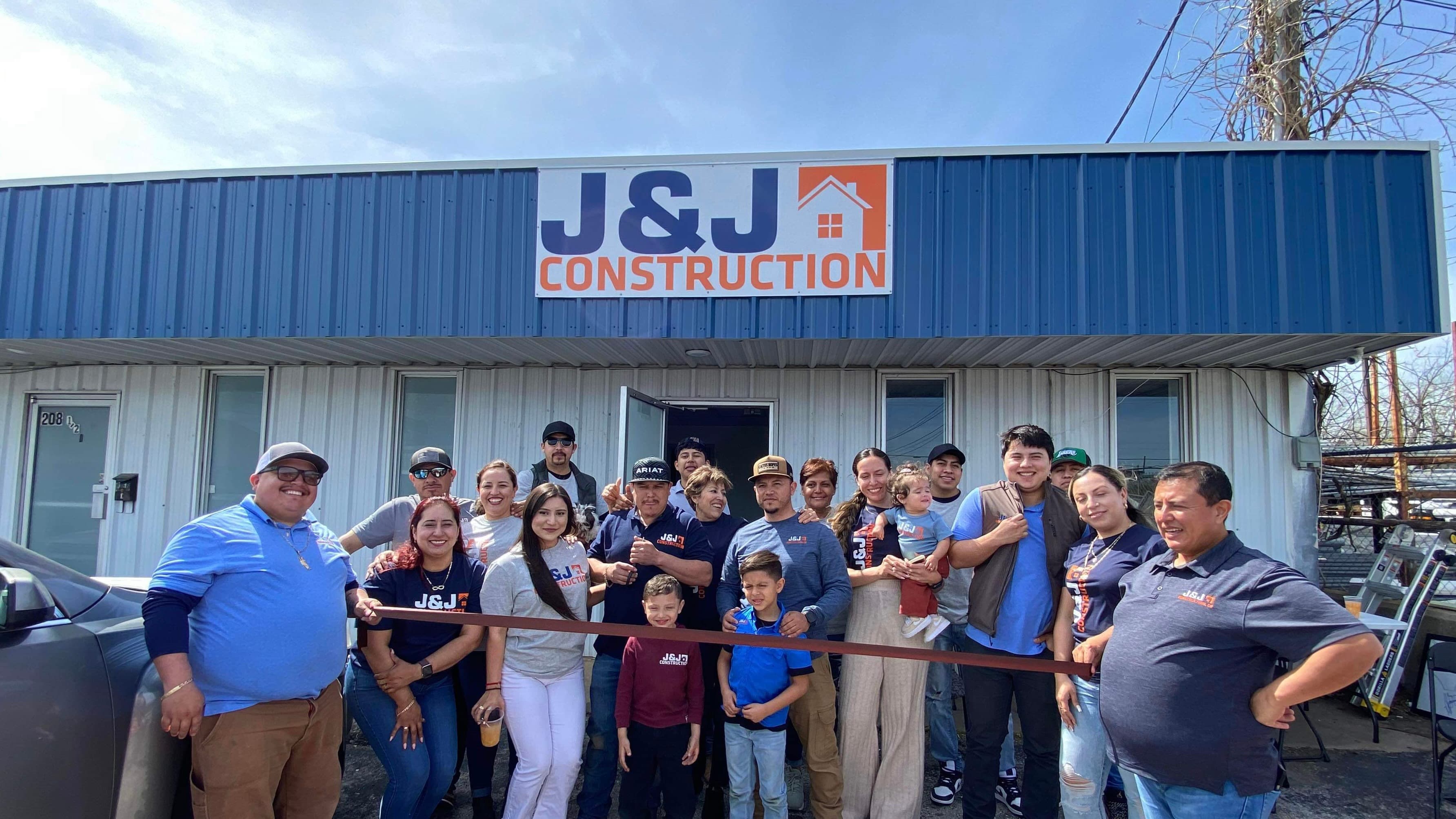 The J&J Construction team at a Northwest Arkansas jobsite